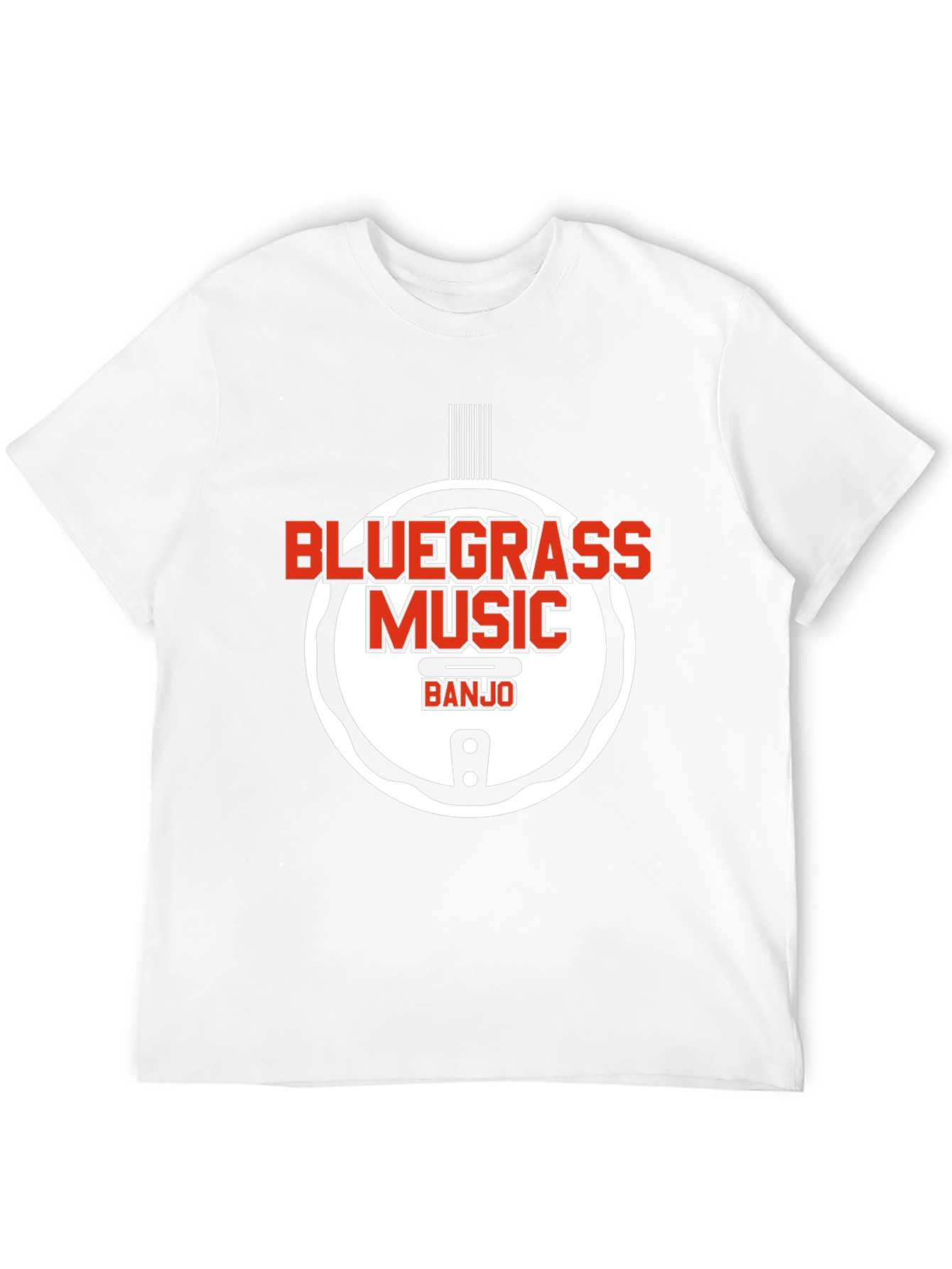 Camiseta Negra Bluegrass Music Banjo Estilo Único