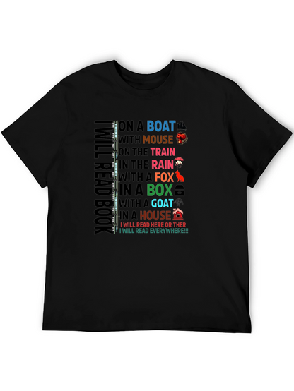 Camiseta Negra I Will Read Everywhere!!!