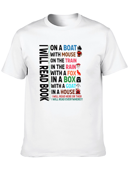 Camiseta Negra I Will Read Everywhere!!!
