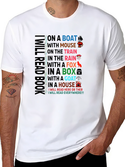 Camiseta Negra I Will Read Everywhere!!!