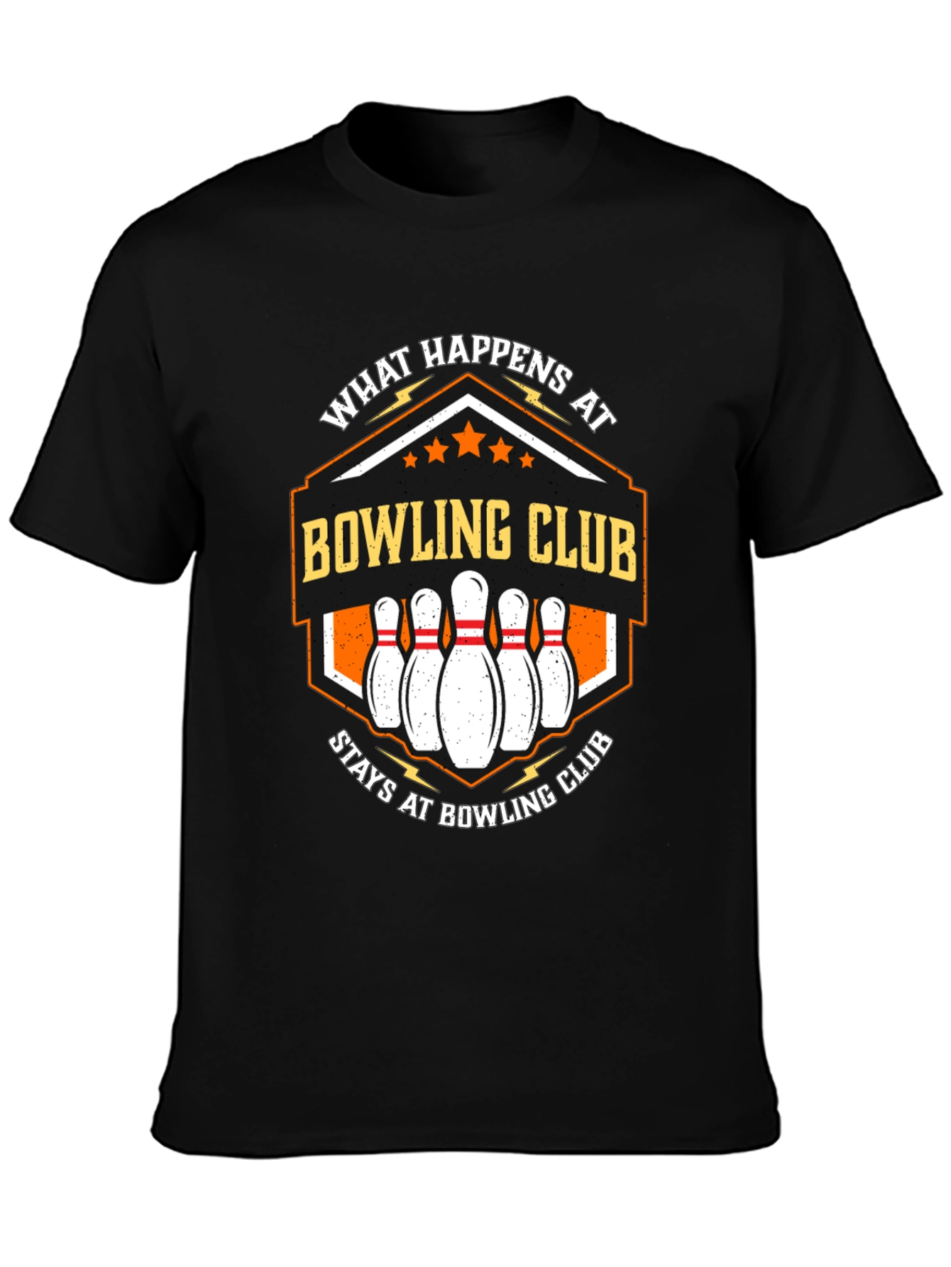 Camiseta Negra Bowling Club