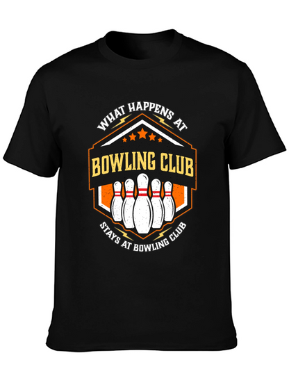 Camiseta Negra Bowling Club