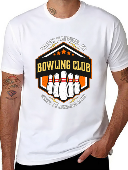 Camiseta Negra Bowling Club