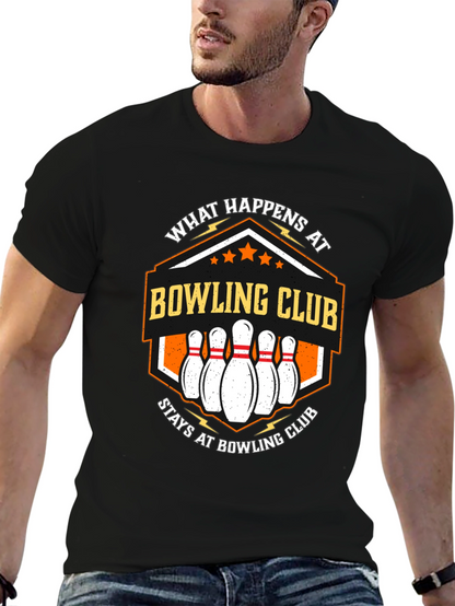 Camiseta Negra Bowling Club