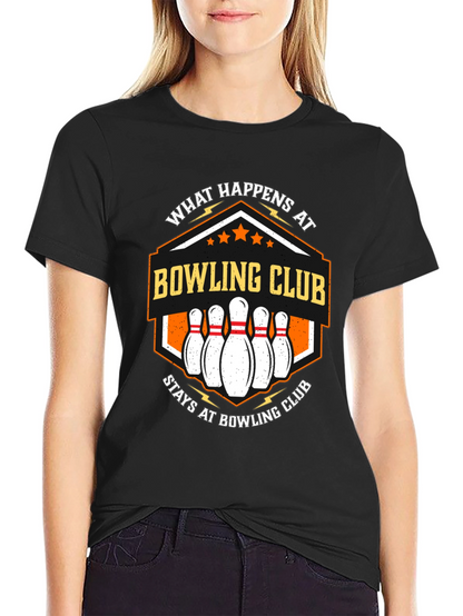 Camiseta Negra Bowling Club