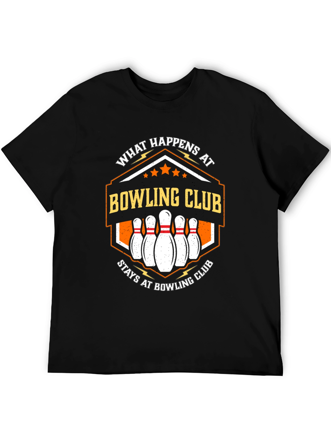 Camiseta Negra Bowling Club