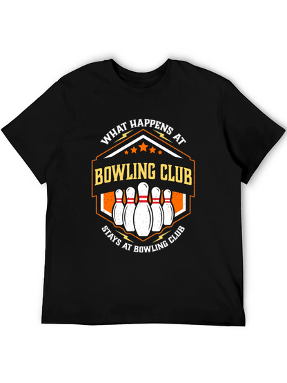 Camiseta Negra Bowling Club