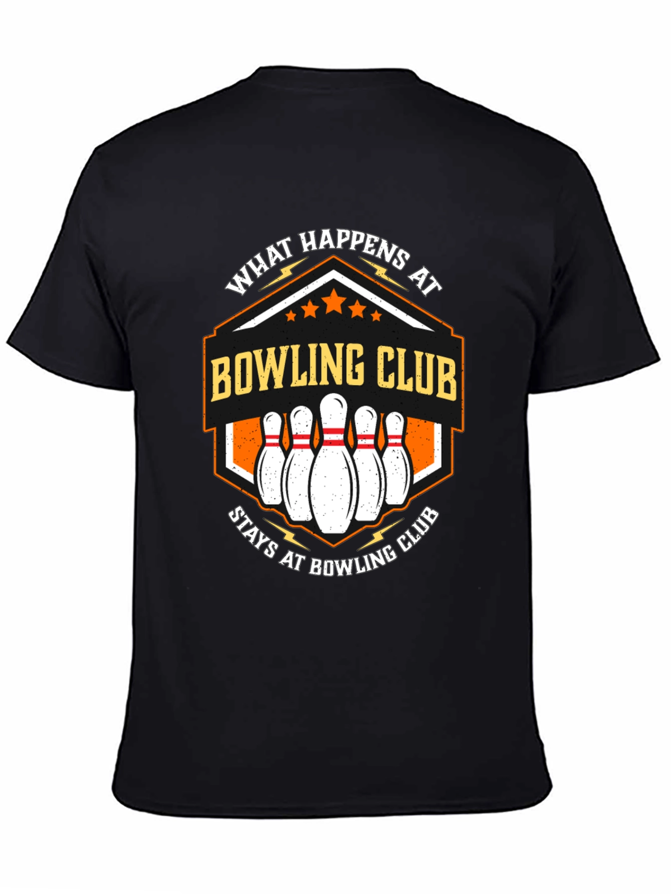 Camiseta Negra Bowling Club