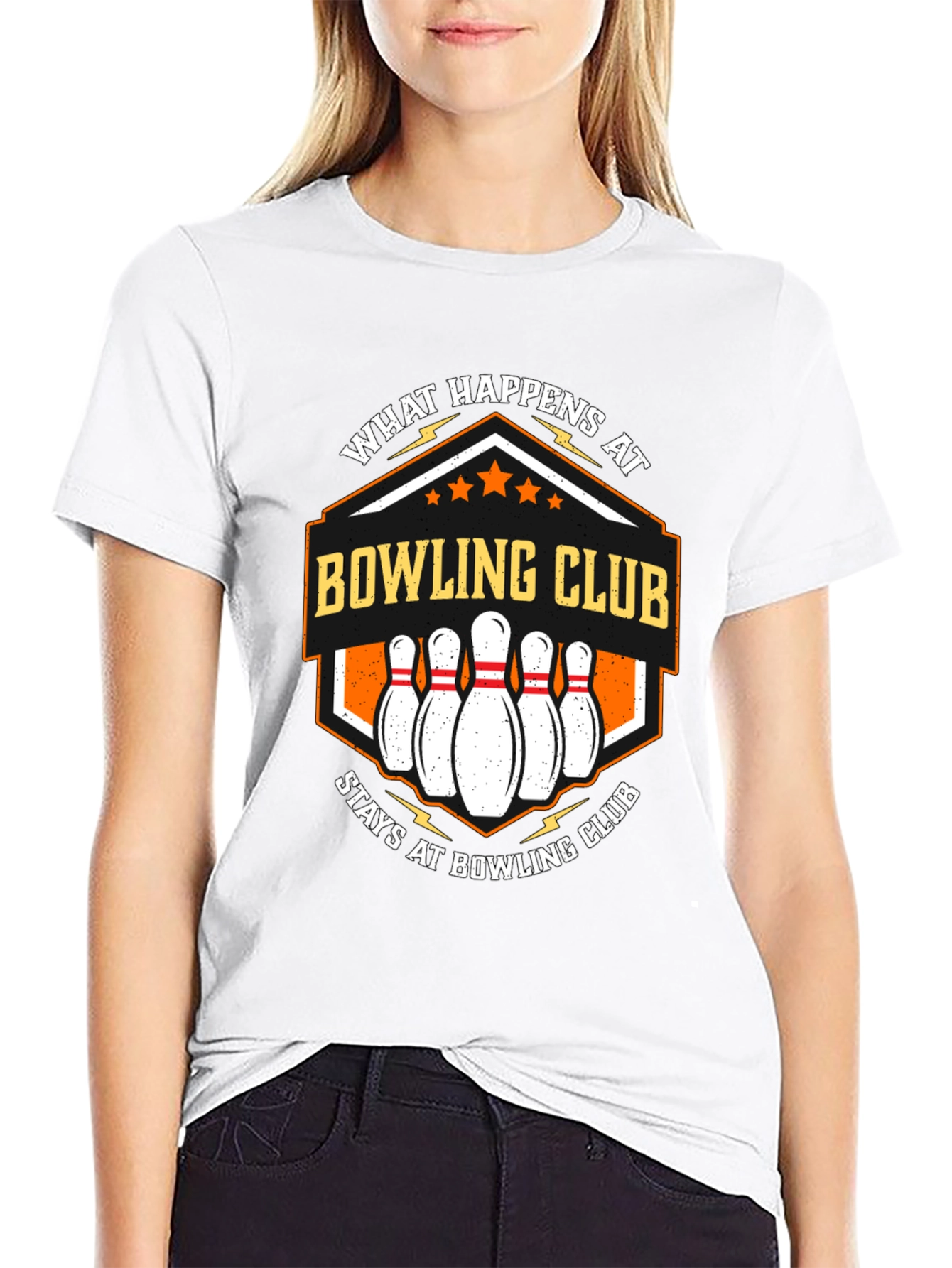 Camiseta Negra Bowling Club