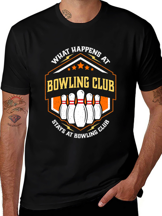 Camiseta Negra Bowling Club