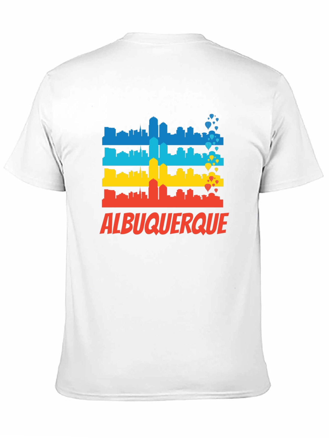 Camiseta Albuquerque Skyline Hombre - Diseño Único