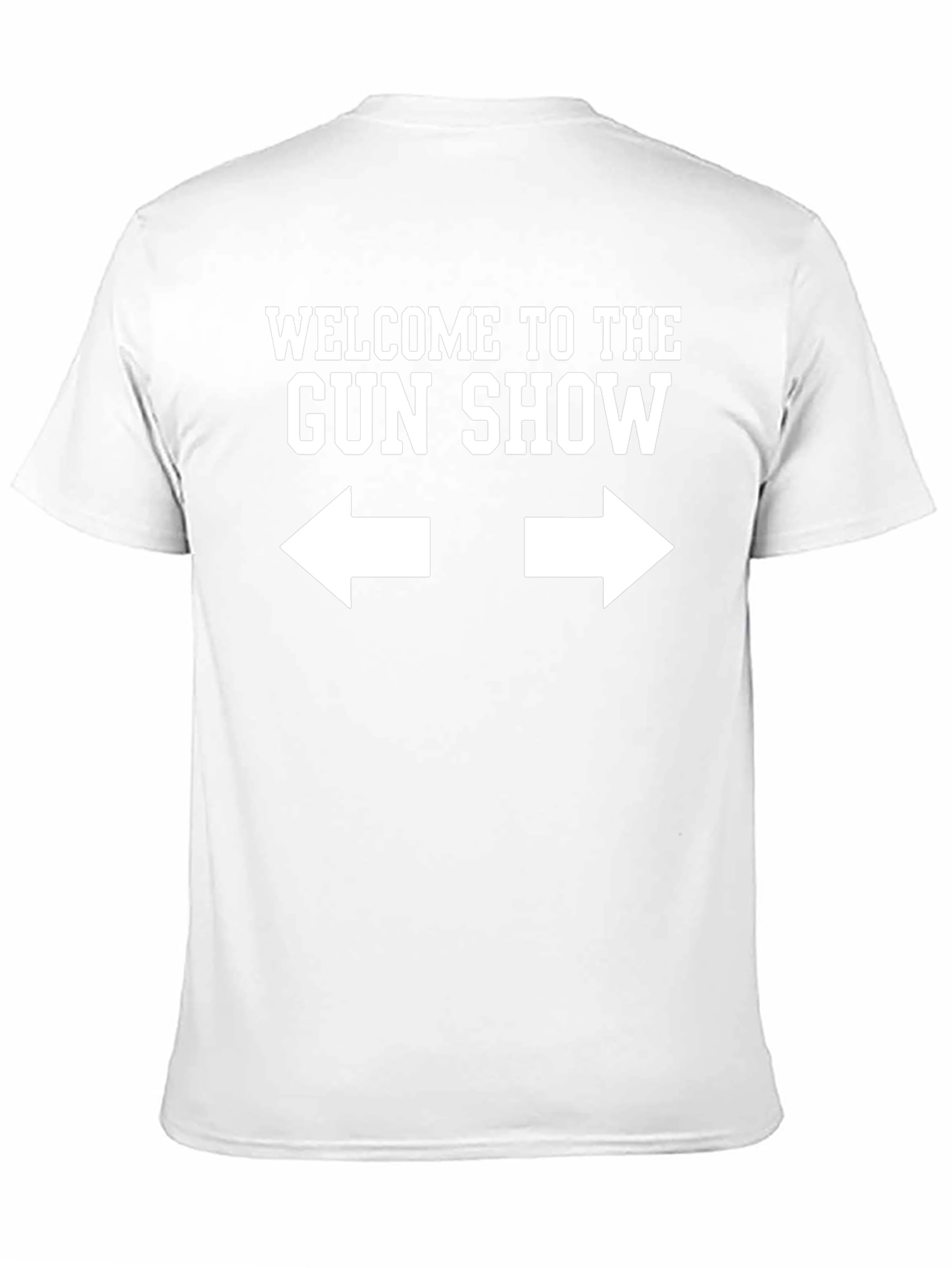 Camiseta Negra Gun Show Humor Adulto