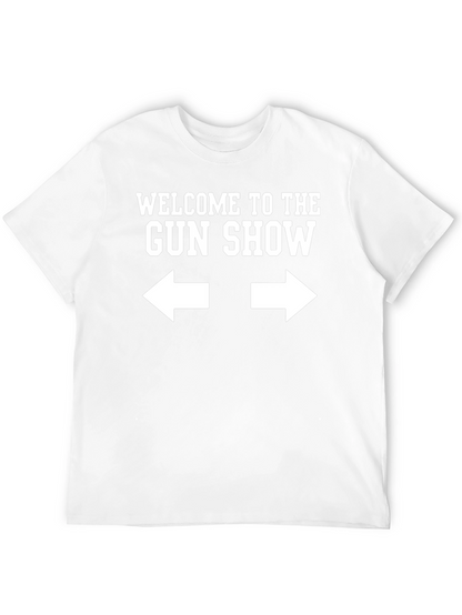 Camiseta Negra Gun Show Humor Adulto