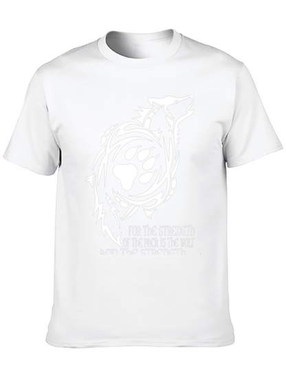 Camiseta Hombre Lobo Tribal - Fuerza de la Manada