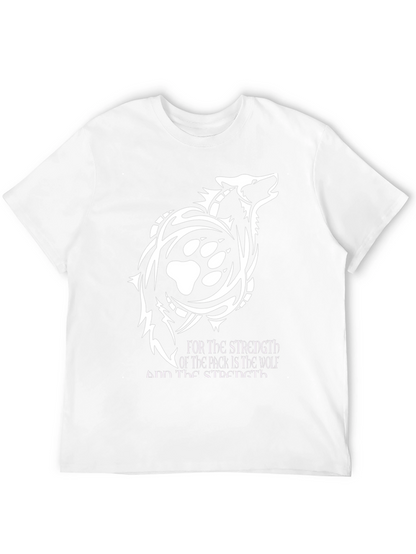 Camiseta Hombre Lobo Tribal - Fuerza de la Manada