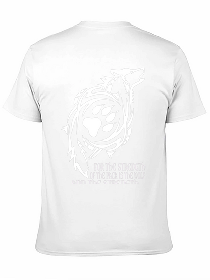Camiseta Hombre Lobo Tribal - Fuerza de la Manada