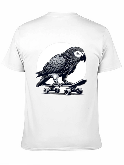 Camiseta Negra con Loro Skater