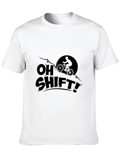 Camiseta Negra Oh Shift! Ciclismo Montaña
