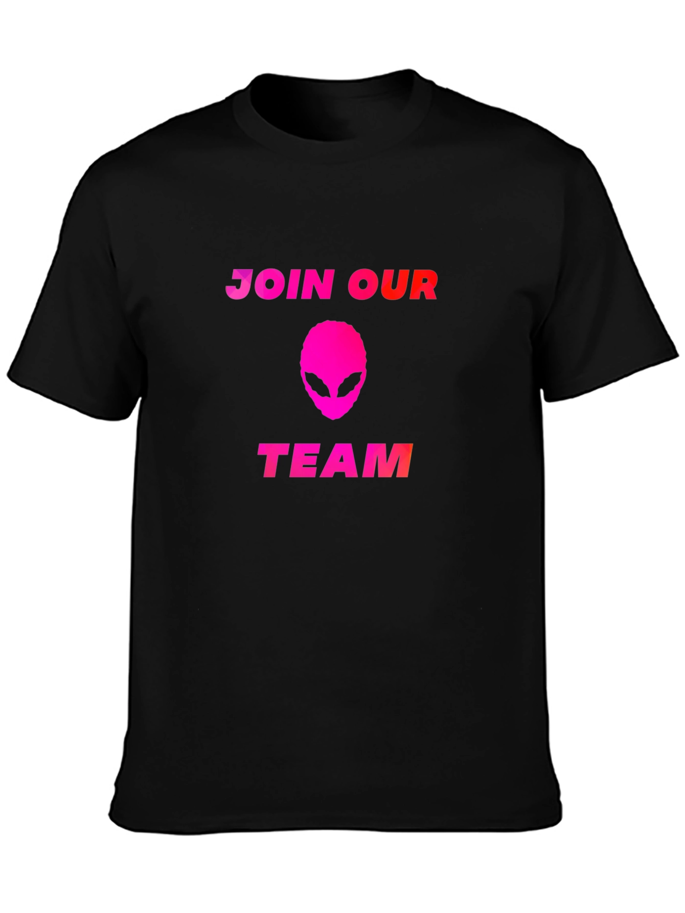 Camiseta Negra Alienígena - Únete a Nuestro Equipo