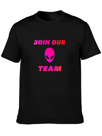 Camiseta Negra Alienígena - Únete a Nuestro Equipo