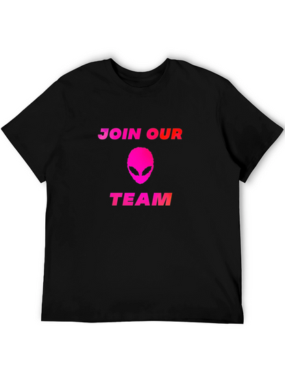 Camiseta Negra Alienígena - Únete a Nuestro Equipo