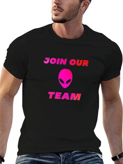 Camiseta Negra Alienígena - Únete a Nuestro Equipo
