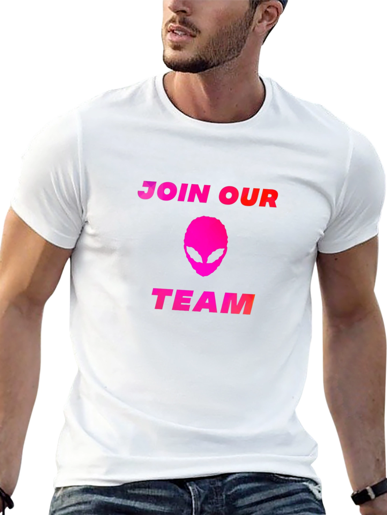 Camiseta Negra Alienígena - Únete a Nuestro Equipo