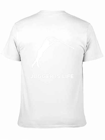Camiseta Negra Jugger Is Life para Fanáticos del Jugger