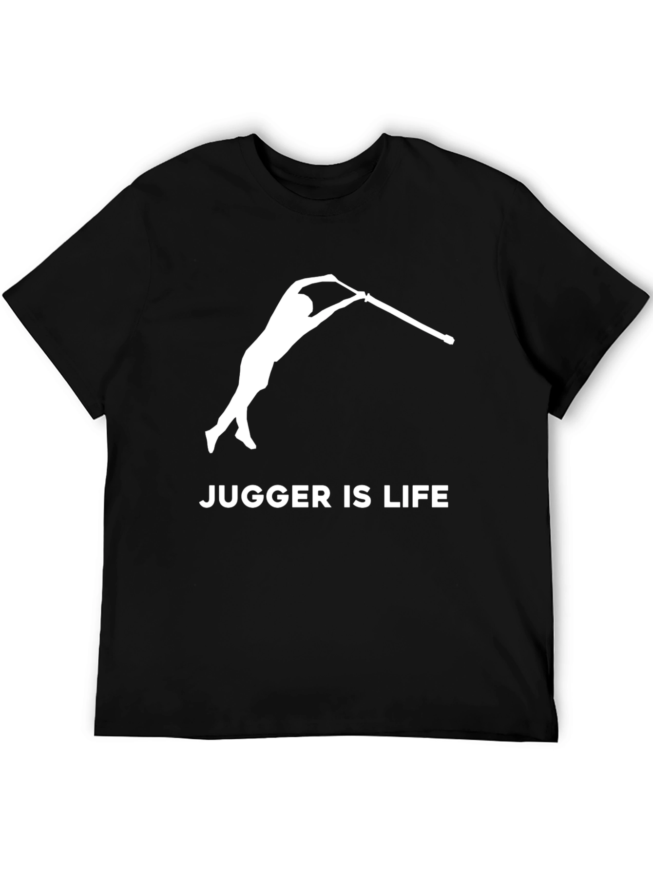 Camiseta Negra Jugger Is Life para Fanáticos del Jugger