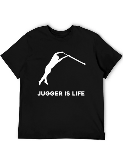 Camiseta Negra Jugger Is Life para Fanáticos del Jugger