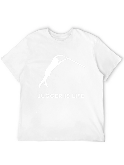 Camiseta Negra Jugger Is Life para Fanáticos del Jugger