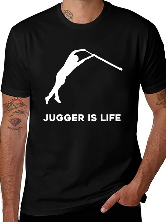 Camiseta Negra Jugger Is Life para Fanáticos del Jugger