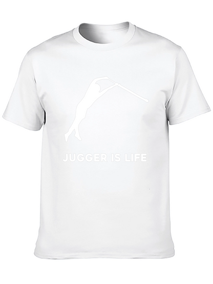 Camiseta Negra Jugger Is Life para Fanáticos del Jugger