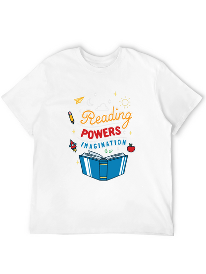 Camiseta Negra Reading Powers Imagination