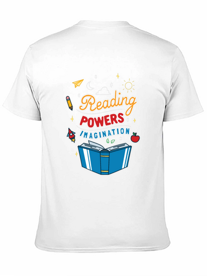 Camiseta Negra Reading Powers Imagination