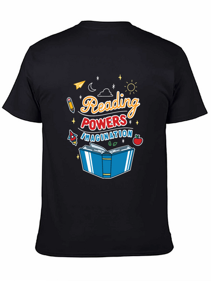 Camiseta Negra Reading Powers Imagination