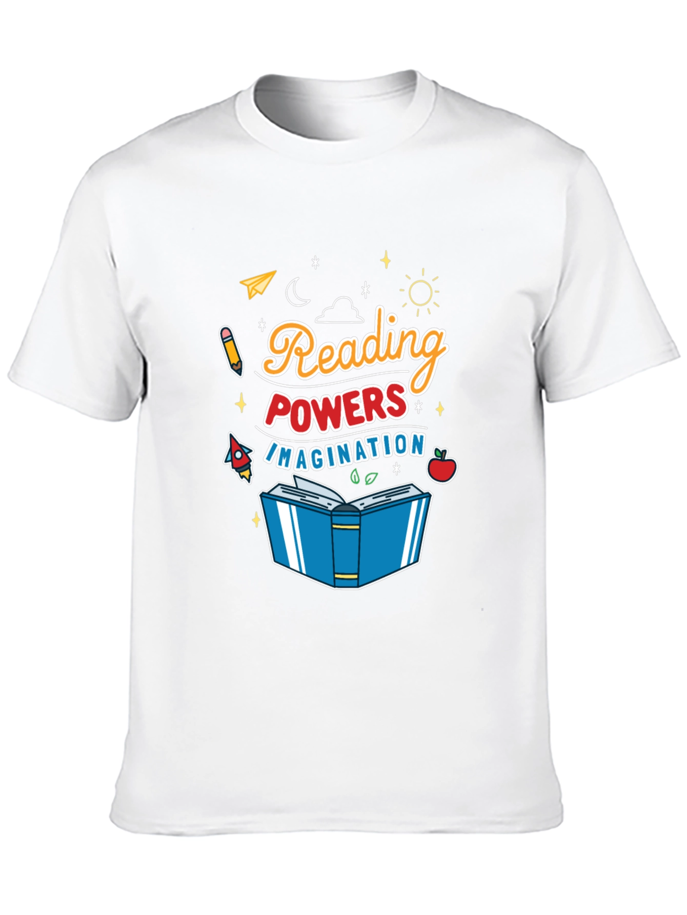 Camiseta Negra Reading Powers Imagination
