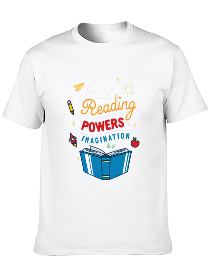 Camiseta Negra Reading Powers Imagination