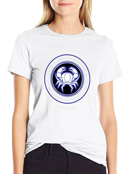 Camiseta Negra Zodiaco Cáncer Diseño Gráfico