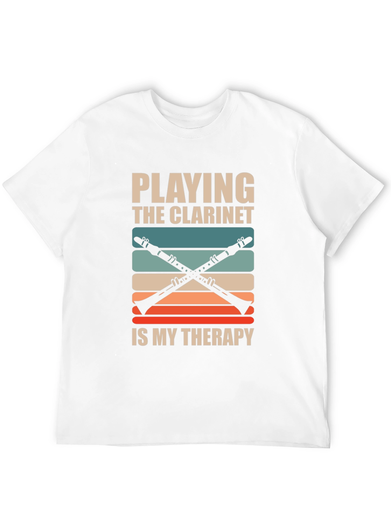 Camiseta Negra Playing Clarinet