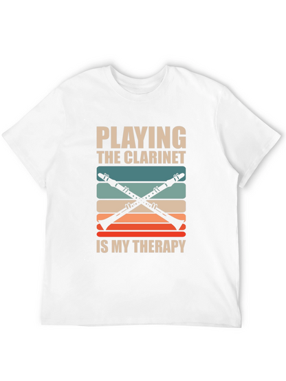 Camiseta Negra Playing Clarinet