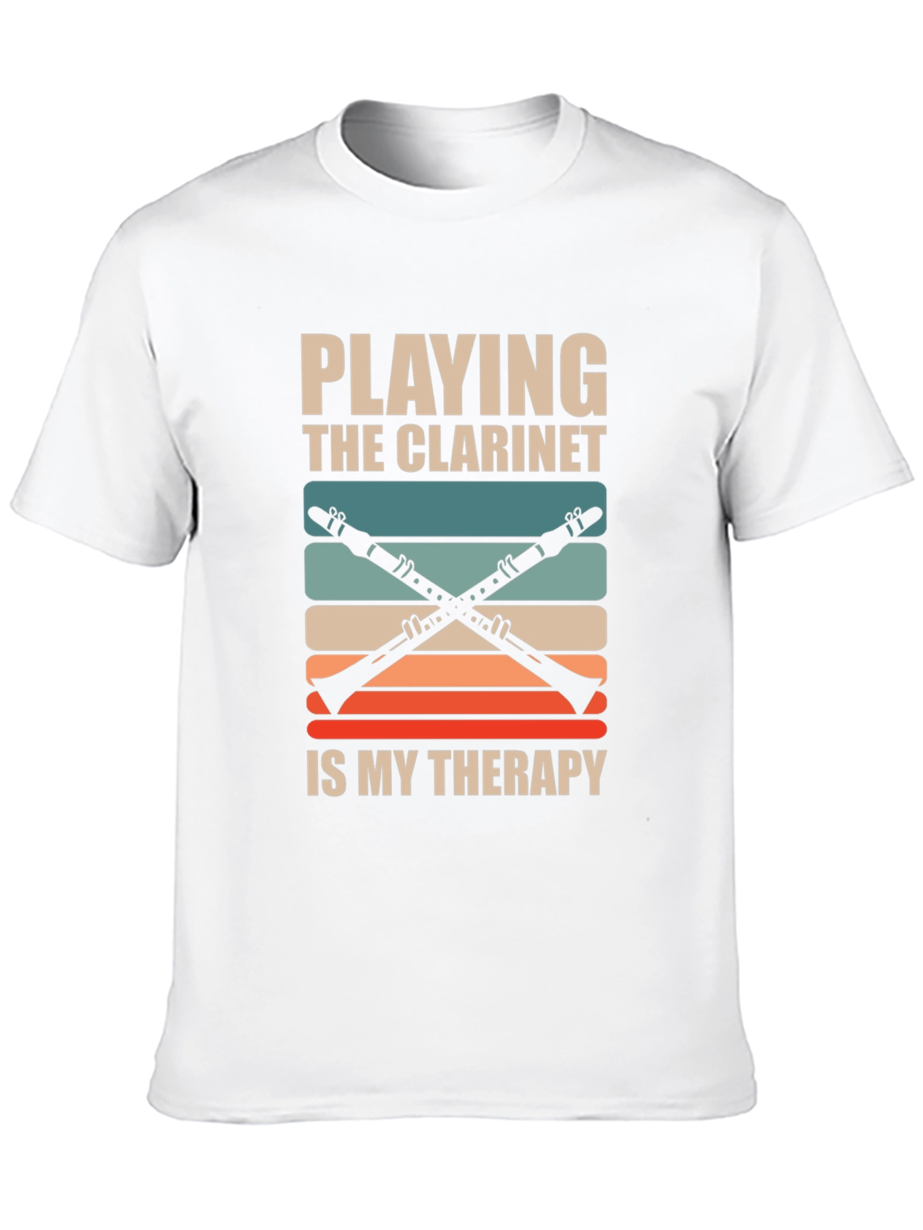 Camiseta Negra Playing Clarinet