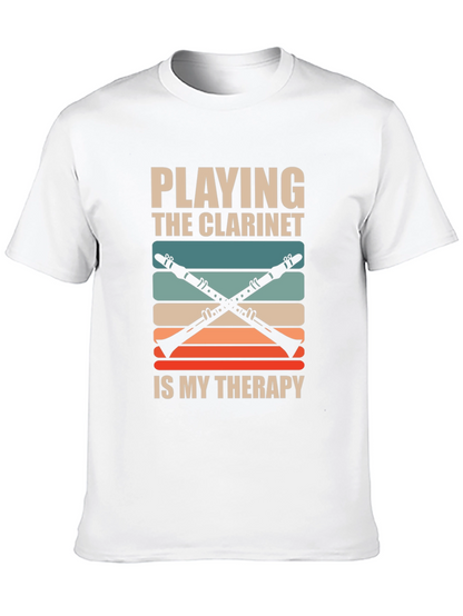 Camiseta Negra Playing Clarinet