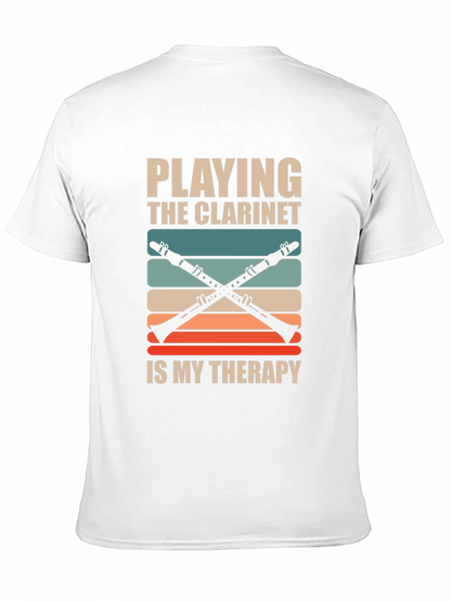 Camiseta Negra Playing Clarinet