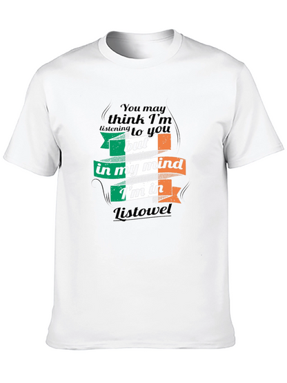 Camiseta Negra: Pensando en Listowel Irlanda