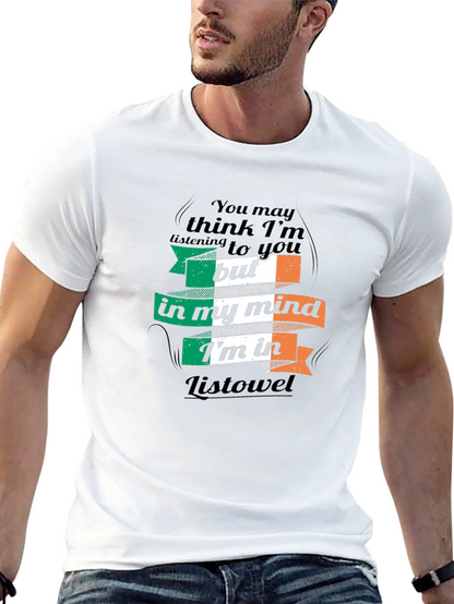 Camiseta Negra: Pensando en Listowel Irlanda