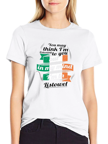 Camiseta Negra: Pensando en Listowel Irlanda