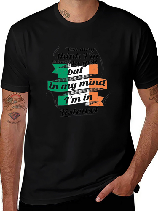 Camiseta Negra: Pensando en Listowel Irlanda