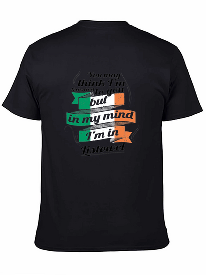 Camiseta Negra: Pensando en Listowel Irlanda
