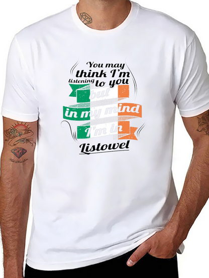 Camiseta Negra: Pensando en Listowel Irlanda